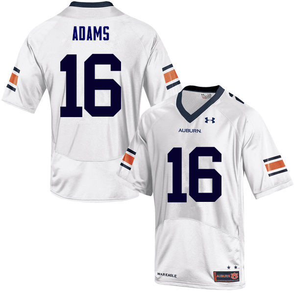 Auburn Tigers Men's Devin Adams #16 White Under Armour Stitched College NCAA Authentic Football Jersey DPO4874LY